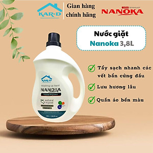 Nước giặt quần áo Nanoka 3,8L [Hàng chính hãng]