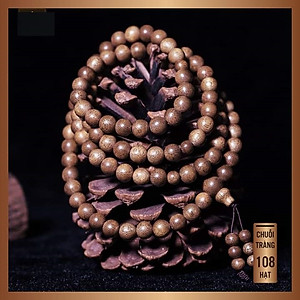 Combo 2 Vòng tràng 108 hạt gỗ đàn hương phong thủy niệm phật, kiêm vòng thời trang sang trọng đẳng cấp