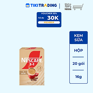 Cà phê hòa tan NESCAFÉ 3in1 Vị Kem Sữa