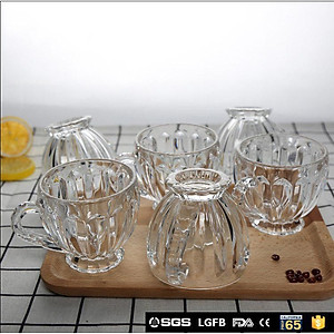 Bộ 6 Ly Thủy Tinh Có Quai Cầm Hàng Cao Cấp 180ML - HÀNG CHÍNH HÃNG MINIIN