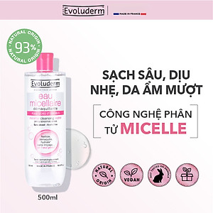 Nước tẩy trang Evoluderm Eau Micellaire 500ml