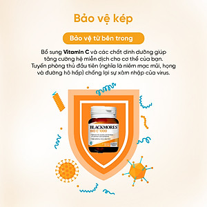Viên Uống Bổ Sung Vitamin C Blackmores Bio C Hộp 31 viên 1000mg Hỗ Trợ Tăng Đề Kháng, Sáng Da