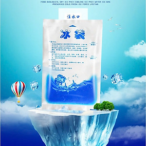 COMBO 5 Túi đá gel khô 200ml bảo quản thực phẩm, an toàn, tiện lợi - Không chảy nước - Giữ lạnh thực phẩm, đồ ăn Túi đá khô giữ nhiệt bảo quản lạnh sữa an toàn, tiện lợi - Giao Mẫu Ngẫu Nhiên