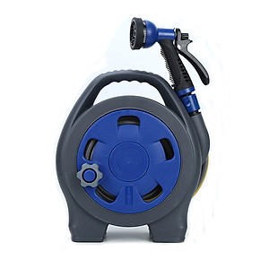 Bộ Vòi Rửa Xe Tưới Cây Thu Cuộn Ống Nước 12m Kèm Đầu Xịt Tăng Áp 6 Chế Độ - Hàng Chính Hãng 