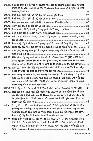 Sách 100 Dàn Bài Chi Tiết Làm Văn Lớp 10