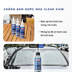 Dung Dịch Chống Bám Nước Mưa Liqui Moly Clear View 1590 | Chống Bám Nước Mưa Trên Kính Ô Tô Giúp Tăng Tầm Nhìn Khi Đi Mưa