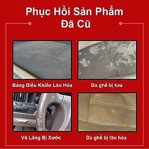   Dung Dịch Dưỡng, Phục Hồi Nhựa Nhám, Làm Đen nhựa nhám, Làm Mới Ghế Da DASHBOARD WAXING 450ml