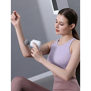 Súng Massage Cầm Tay Mini Nikio NK-173 - 6 Đầu Chuyên Dụng + 1 Đầu Nhiệt Nóng - Mát Xa Hỗ Trợ Giảm Đau Nhức Và Giãn Cơ Toàn Thân - Phù Hợp Mọi Đối Tượng, Siêu Nhỏ Gọn