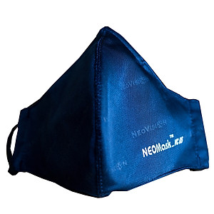 Khẩu trang than hoạt tính NeoVision - NeoMask VC65 ( chuẩn N95 ) Chống bụi siêu mịn PM2.5, lọc khuẩn BFE 95% (Được cấp bởi Nelson Lab), kháng khuẩn, chống giọt bắn có thể giặt tái sử dụng nhiều lần- Xanh đậm