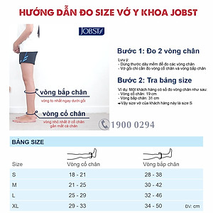 Vớ y khoa gối JOBST Relief - Cơ bản, màu đen, kín ngón, 20-30mmHg, giãn tĩnh mạch chân (tất y khoa)