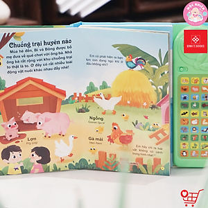 Sách Âm Thanh Phiên Bản Đặc Biệt với 30 Nút Bấm - Thế Giới Động Vật và Bé Học Nói - Đinh Tị Books