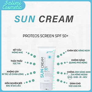 Kem Chống Nắng SUN CREAM 100ml, Chống Tia Cực Tím SPF 50+, Tăng Độ Ẩm & Dưỡng Chất Cho Da, Bảo Vệ Da Khỏi Tác Hại Bên Ngoài