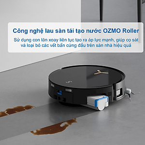 Robot Hút Bụi Lau Nhà Ecovacs X8 Pro 18.000Pa Giặt Nước Nóng, Xòe Giẻ - Hàng Chính Hãng