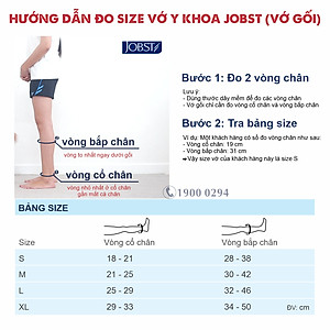 Vớ y khoa gối JOBST Relief - Cơ bản, màu đen, kín ngón, 20-30mmHg, giãn tĩnh mạch chân (tất y khoa)