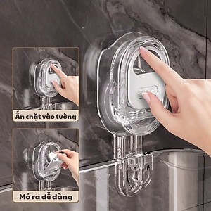 Kệ Để Đồ Nhà Tắm Cốc Hút Dán Tường, Giá Treo Nhà Bếp Chắc Chắn, Lỗ Thoát Nước Thông Minh - HÀNG CHÍNH HÃNG MINIIN