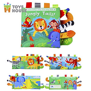 Đồ chơi giáo dục sớm cho trẻ sơ sinh:Sách vải Toyshouse với nhiều chủ đề giúp phát triển đa giác quan cho bé từ sơ sinh