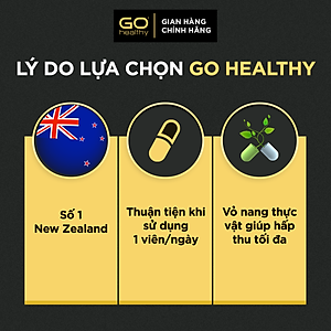 GO CO Q10 160MG 30 VIÊN - Viên uống bổ tim nhập khẩu chính hãng GO Healthy New Zealand