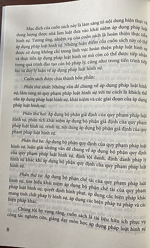 Áp Dụng Pháp Luật Hình Sự Lý Luận Và Thực Tiễn 