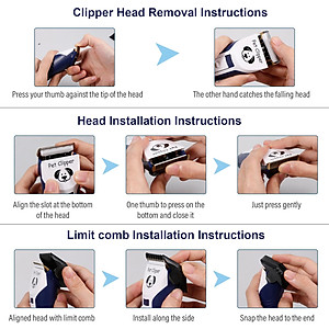 Tông đơ cạo lông cho chó mèo động cơ mạnh mẽ tiếng ồn thấp có thể sạc bằng USB
