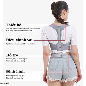 Đai Chống Gù Lưng Nam Nữ Có Nẹp Dành Cho Dân Văn Phòng miDoctor mi04