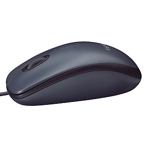 Chuột có dây Logitech B100 | M90 - Dây dài 1m8, thiết kế ôm tay, thuận cả 2 tay - Hàng chính hãng