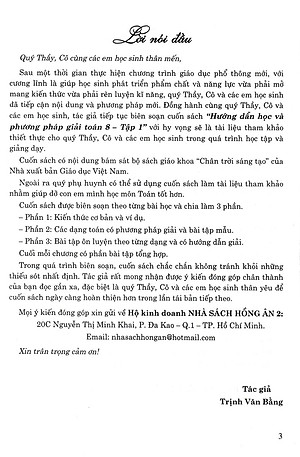 Hướng Dẫn Học Và Phương Pháp Giải Toán 8 - Tập 1 (Bám Sát SGK Chân Trời Sáng Tạo)  _HA