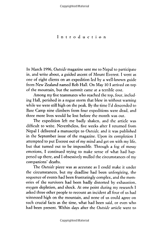 Sách Into Thin Air: A Personal Account of the Mt. Everest Disaster