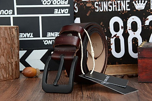 Thắt Lưng Da Bò Chính hãng COWATHER XF010 Nâu