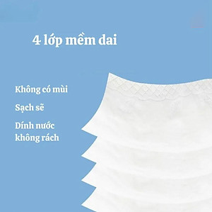 Giấy ăn rút hình chữ nhật dạng cây (1 cây 1680 tờ) và (1 cây 1800 tờ) hình thỏ