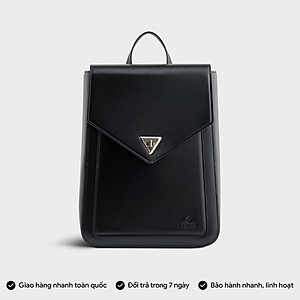 Balo Yuumy ( Thời trang nữ nắp gập dáng hộp cỡ lớn - Balo da Smooth YBA98 )