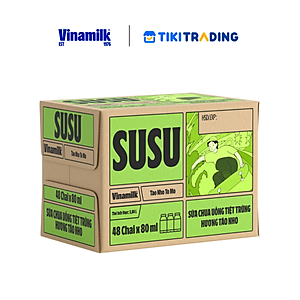 Thùng 48 Chai x 80ml Sữa Chua Uống Vinamilk Susu Hương Táo Nho
