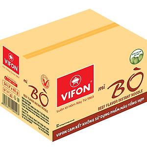Thùng 24 Ly Mì Bò NGON NGON VIFON (60g / Ly)