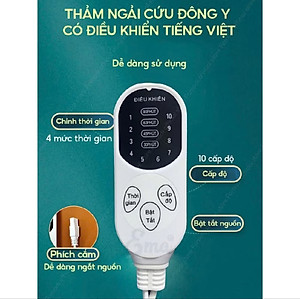 Thảm Ngải Cứu Điện, Đệm Sưởi Ngải Cứu Đông Y Hỗ Trợ Đau Vai Gáy, Đau Lưng Nhức Mỏi Xương Khớp