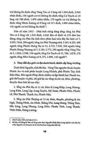 Sách Địa Chí Hành Chính Các Tỉnh Nam Kỳ Thời Pháp Thuộc (1859 - 1954)