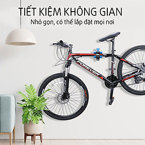 Khung Giá Treo Xe Đạp Kẹp Sườn Xe Xếp Gọn Lên Tường Tiết Kiệm Không Gian (Max 20 kg) MaiLee