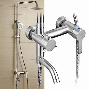 Bộ sen cây tắm KG38 dùng cho nóng lạnh nước mạnh êm, cao cấp dễ sử dụng chất liệu inox304 - Hàng chính hãng