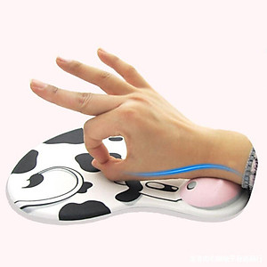 Miếng lót chuột có đệm đỡ cổ tay silicon 3D hình thú siêu mềm siêu dễ thương - Hàng chính hãng