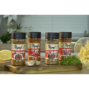 Gia Vị Bột Bò Kho Tự Nhiên Vipep Hũ Nhựa Tròn 60g