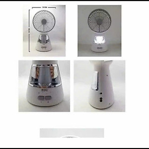 Quạt Tích Điện 3 Chế Độ, Kèm Đèn LED Siêu Sáng, Pin Dùng 3-5h Tùy Tốc Độ - HÀNG CHÍNH HÃNG MINIIN