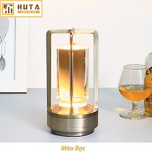  Đèn Bàn Led Quầy Bar HUTA RESNEN Cao Cấp Cảm Ứng Tích Điện Điều Chỉnh Ánh Sáng Vàng Trang Trí Quán Cà Phê, Nhà Hàng, Sự Kiện