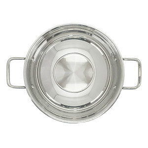 Chảo xào Inox 5 lớp đúc liền khối Kalpen Lager LX32 size 32cm, bảo hành 30 năm