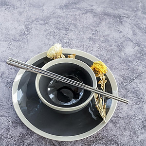 Bộ thìa (muỗng) đũa cơm trưa văn phòng inox 304 DandiHome cao cấp, tiện lợi, vệ sinh