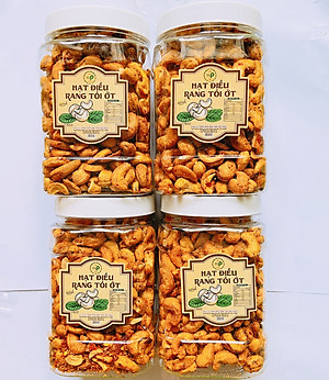 HẠT ĐIỀU RANG TỎI ỚT TÂN LỘC PHÁT COMBO 2KG - MỖI HŨ 500G