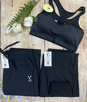 Quần thể thao nữ bo gấu Vicci QG.02 vải siêu mịn, siêu nhẹ, co giãn 4 chiều