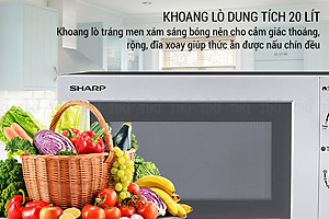 Lò Vi Sóng Sharp R-209VN-SK (20 lít) - Hàng Chính Hãng