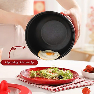 Nồi Lẩu Điện Mini Đa Năng 1.5L, Ca Nấu Mì, Cốc Ăn Lẩu Cô Đơn 500W, Chống Dính Vân Đá - HÀNG CHÍNH HÃNG MINIIN