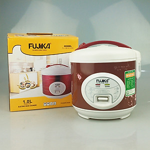 Nồi cơm điện nắp gài 1Lit Fujika FJ-CM10, công suất 400W, lồng men chống dính, màu ngẫu nhiên-Hàng chính hãng