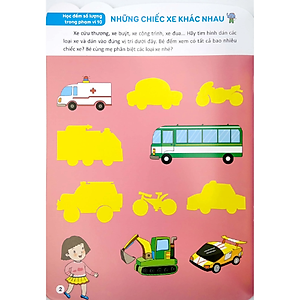 Sách Bóc Dán Hình Thông Minh Phát Triển Khả Năng Tư Duy Toán Học IQ EQ CQ (3-4 Tuổi) - 178 Sticker (Quyển 6)