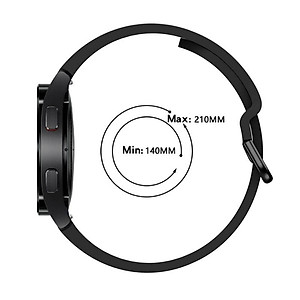 Dây silicon ngàm cong dành cho đồng hồ Samsung Galaxy Watch 4 40mm & Watch 4 44 mm