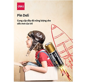 Pin kiềm Akaline AA Deli - Vỉ 2 viên/ 4 viên - 18500 / 18501